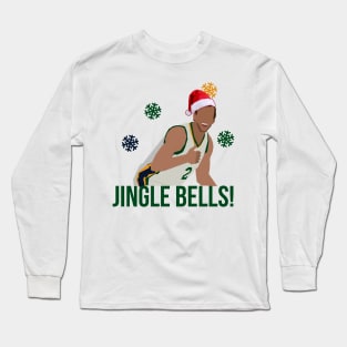 Joe Ingles 'Jingle Bells' Christmas Apparel - Utah Jazz NBA Long Sleeve T-Shirt